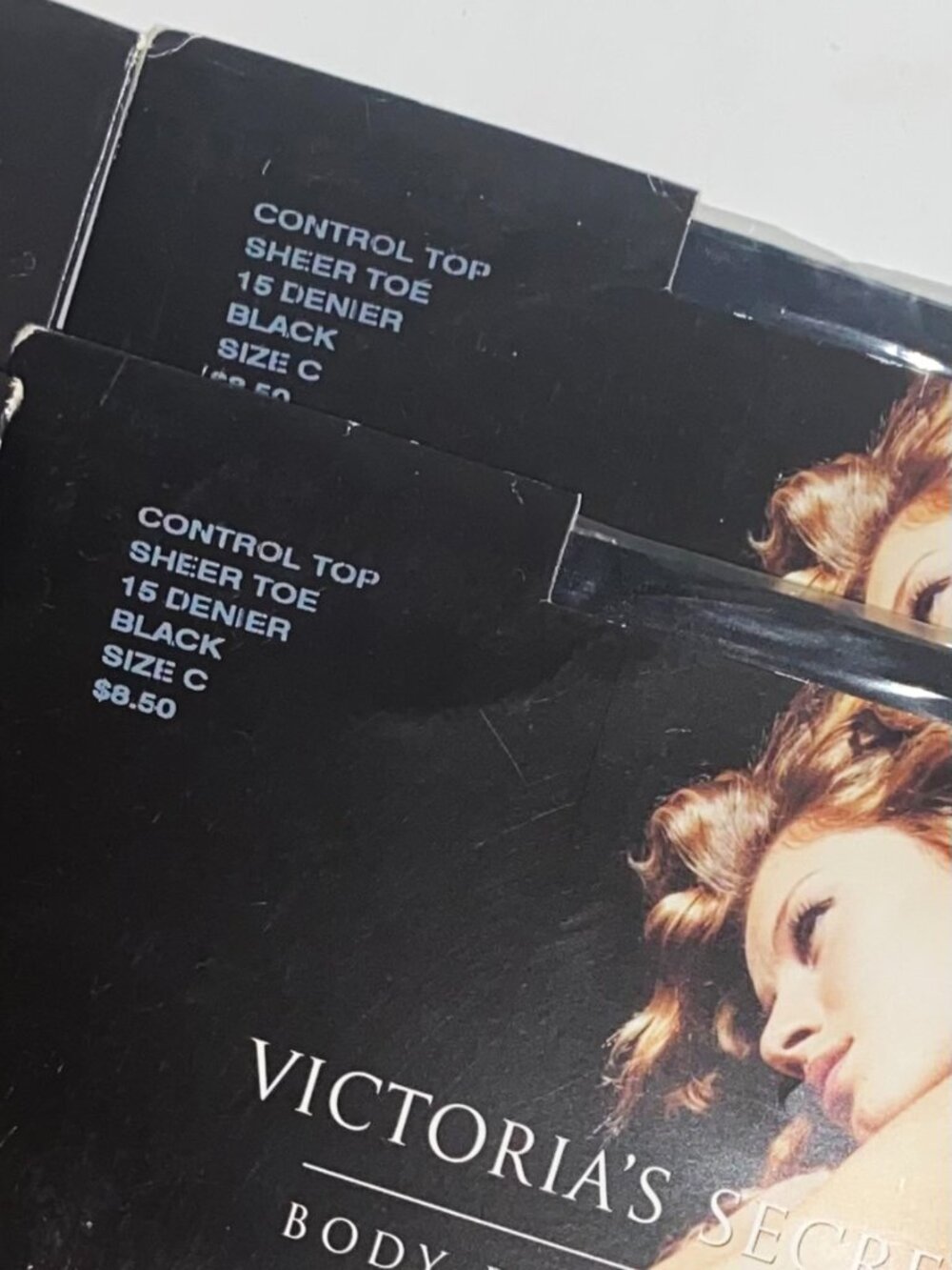 6 NEW VICTORIA'S SECRET PANTYHOSE - 2 BONE (CREAM) 2 BLACK & 2 MAHOGANY - Picture 4 of 6